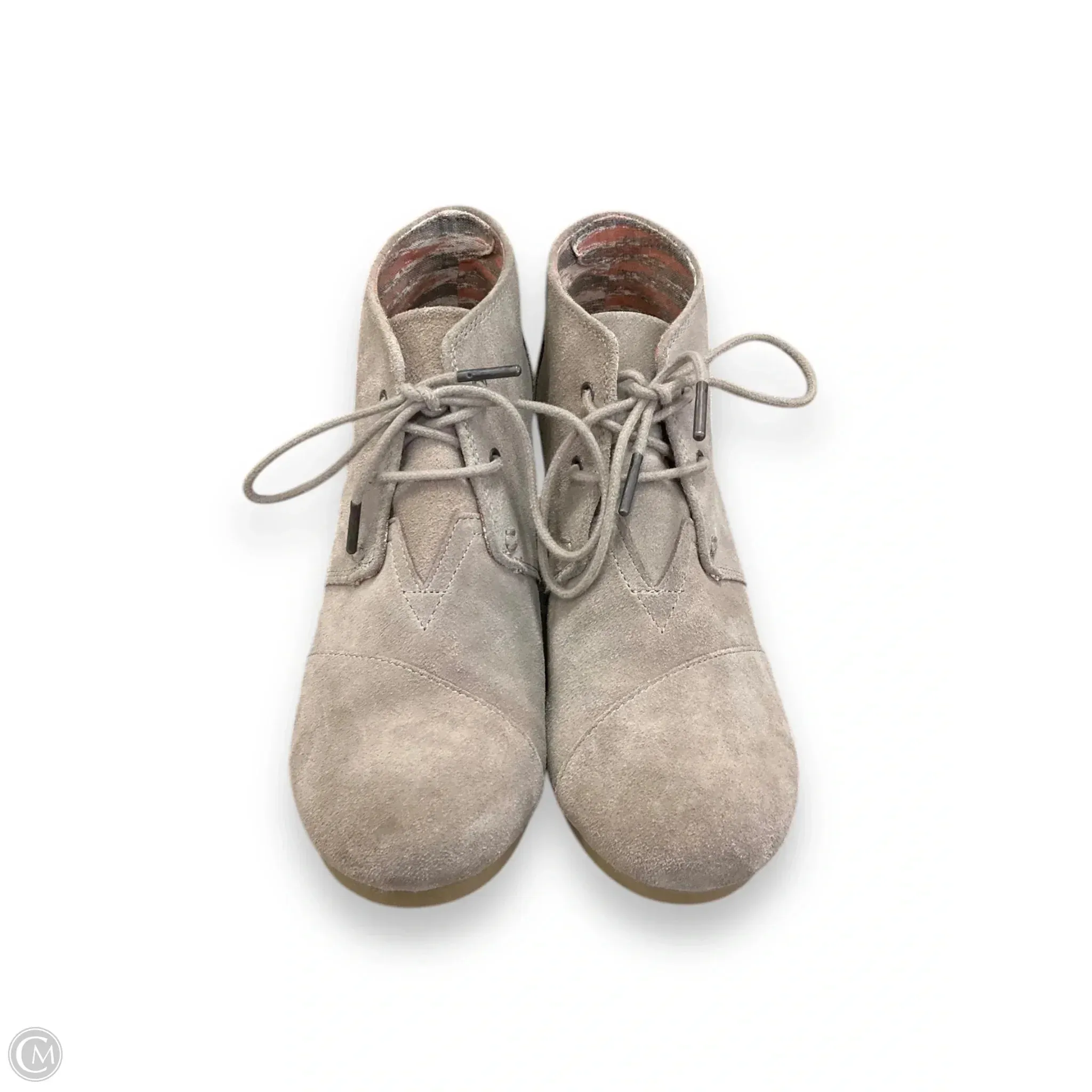 Shoes Heels Wedge By Toms In Brown, Size: 10 toms