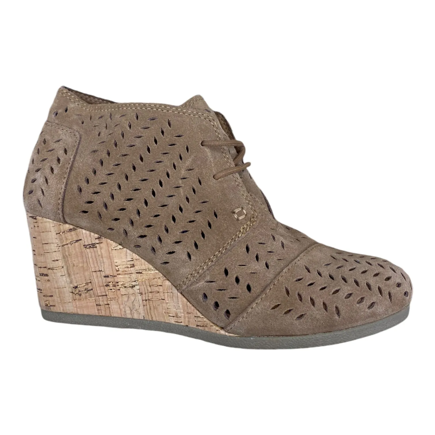 Shoes Heels Wedge By Toms In Brown, Size: 8 toms