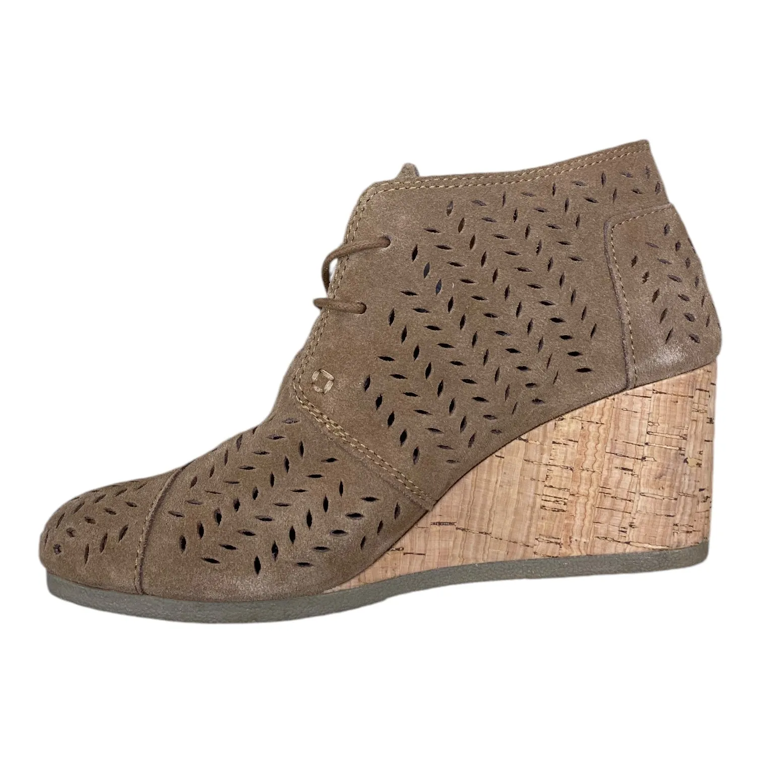 Shoes Heels Wedge By Toms In Brown, Size: 8 toms