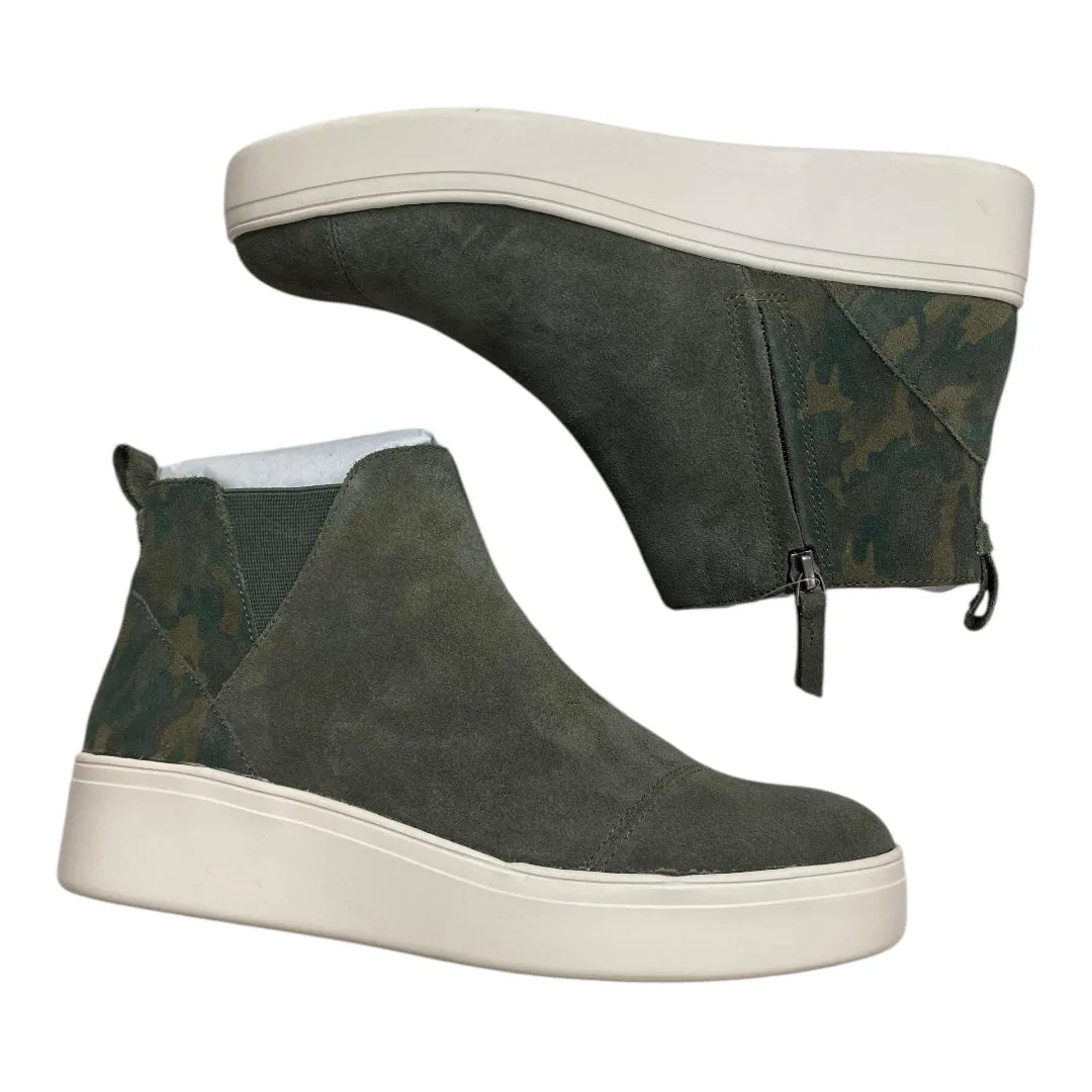 Shoes Heels Wedge By Toms In Green, Size:9.5 toms