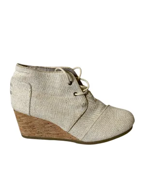Shoes Heels Wedge By Toms In Tan, Size: 8 toms