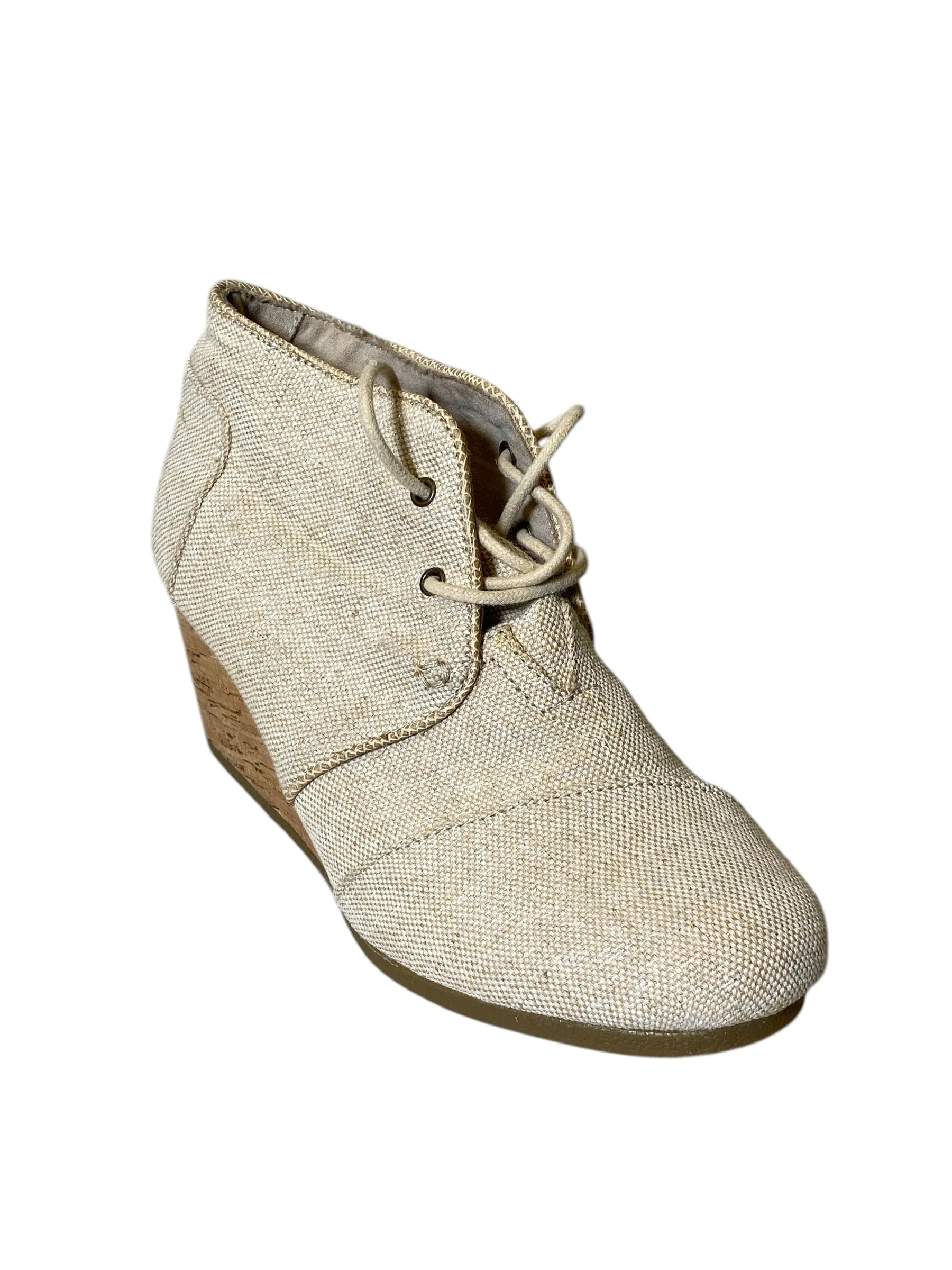 Shoes Heels Wedge By Toms In Tan, Size: 8 toms