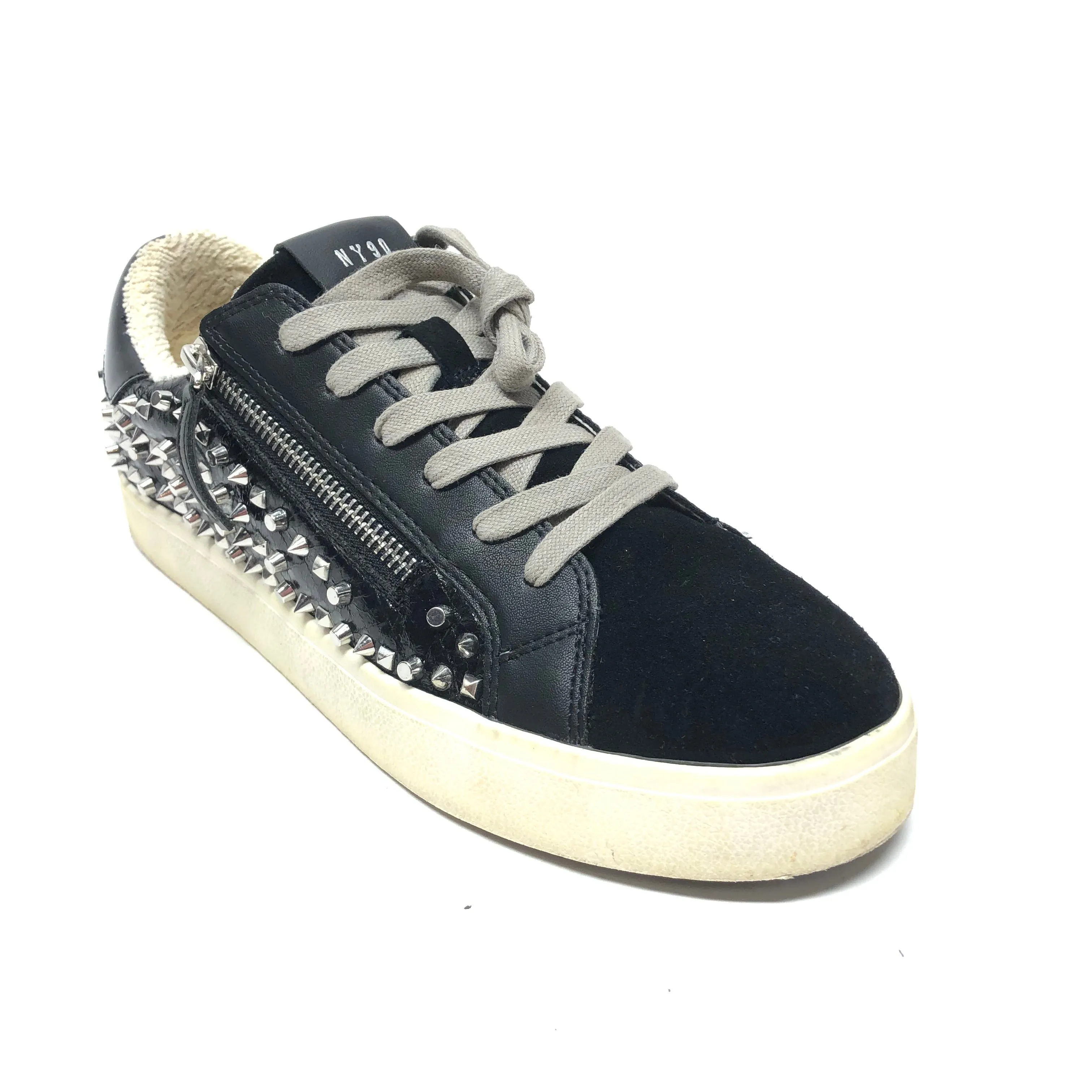 Shoes Sneakers By Steve Madden In Black & Silver, Size: 11 steve madden