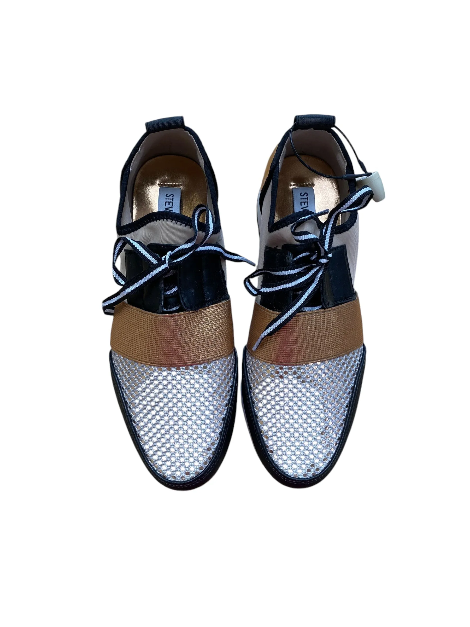 Shoes Sneakers By Steve Madden In Brown & Cream, Size: 6.5 steve madden