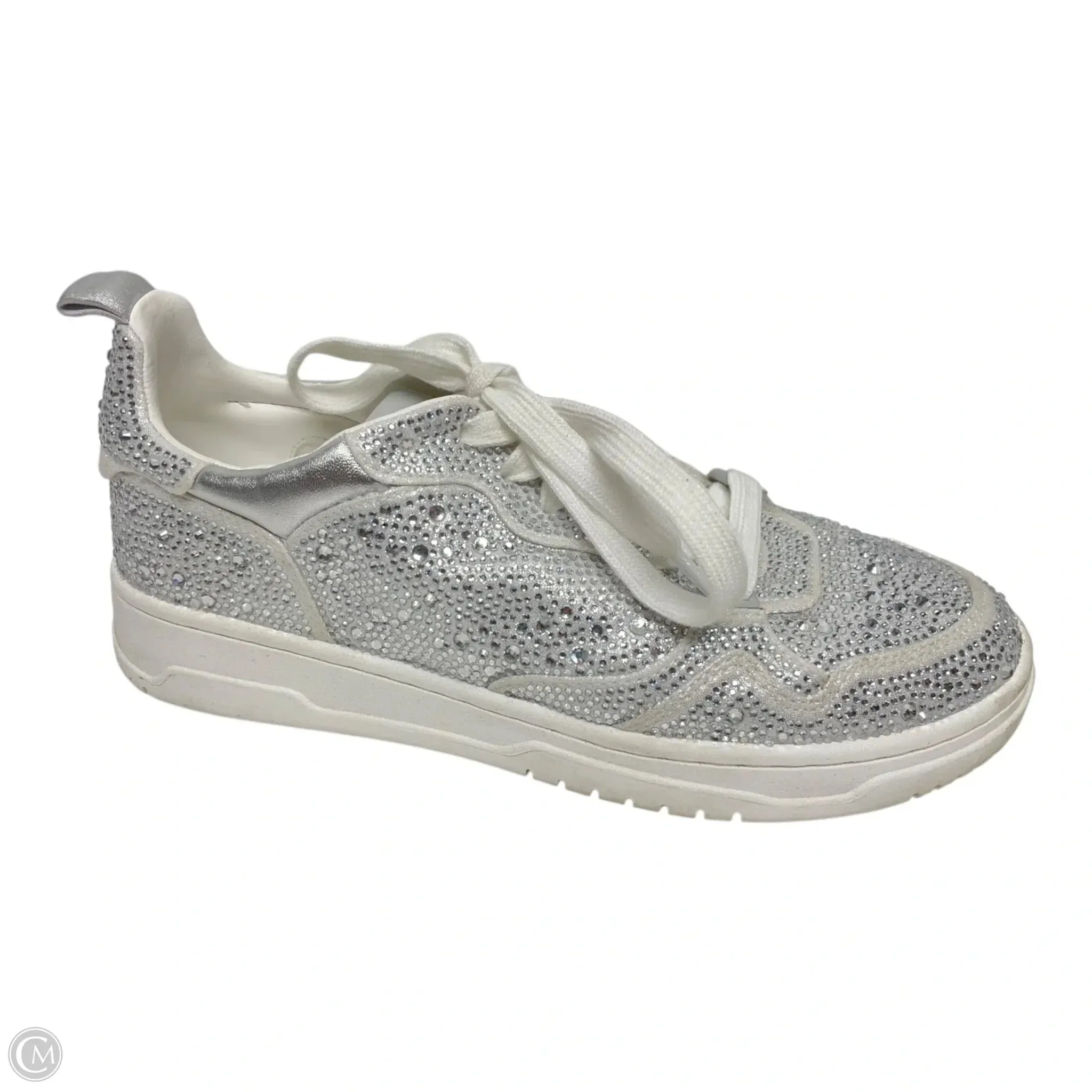 Shoes Sneakers By Steve Madden In Silver, Size: 8 steve madden