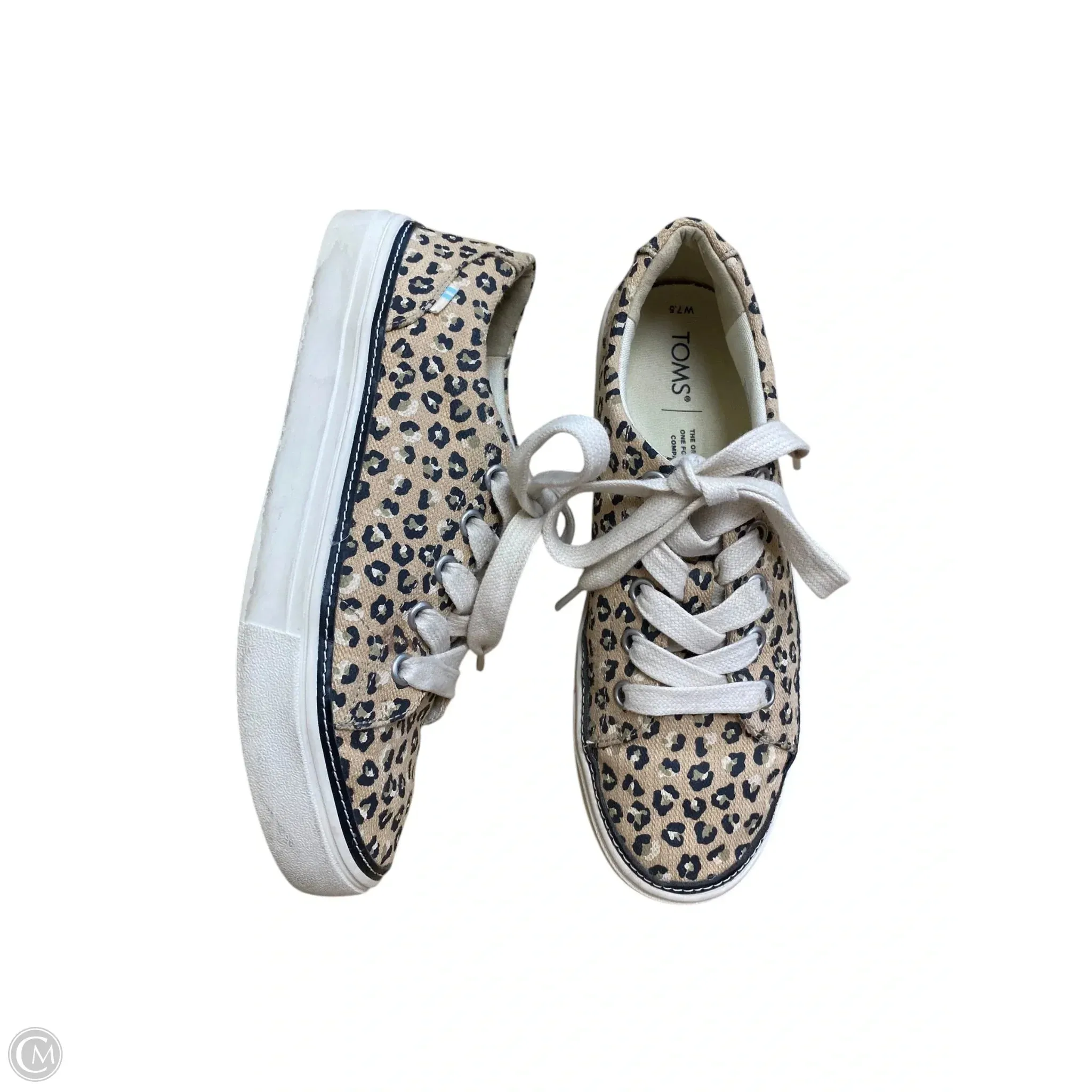 Shoes Sneakers By Toms In Animal Print, Size: 7.5 toms