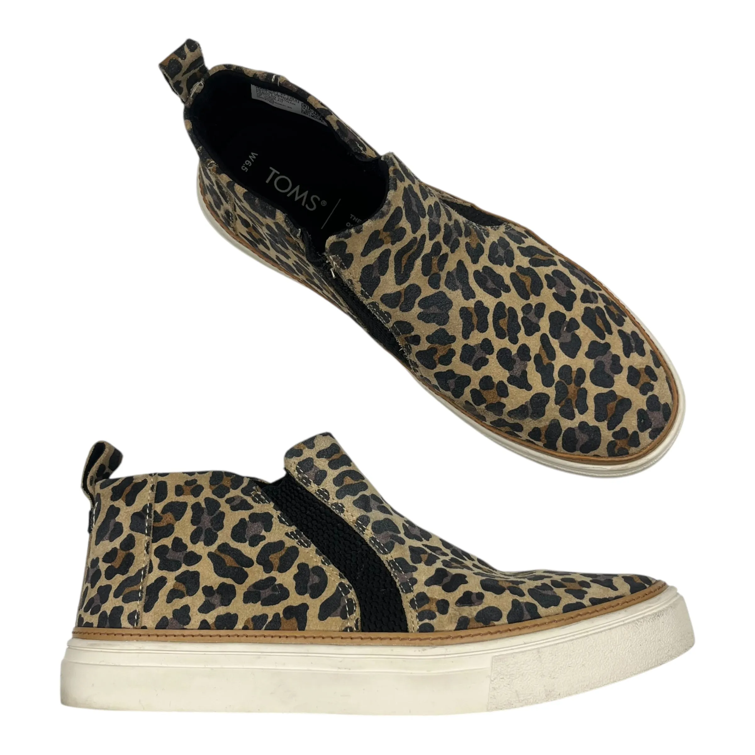 Shoes Sneakers By Toms In Animal Print, Size:6.5 toms