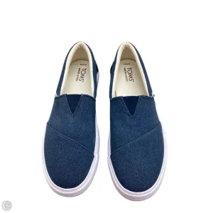 Shoes Sneakers By Toms In Blue & White, Size: 8.5 toms