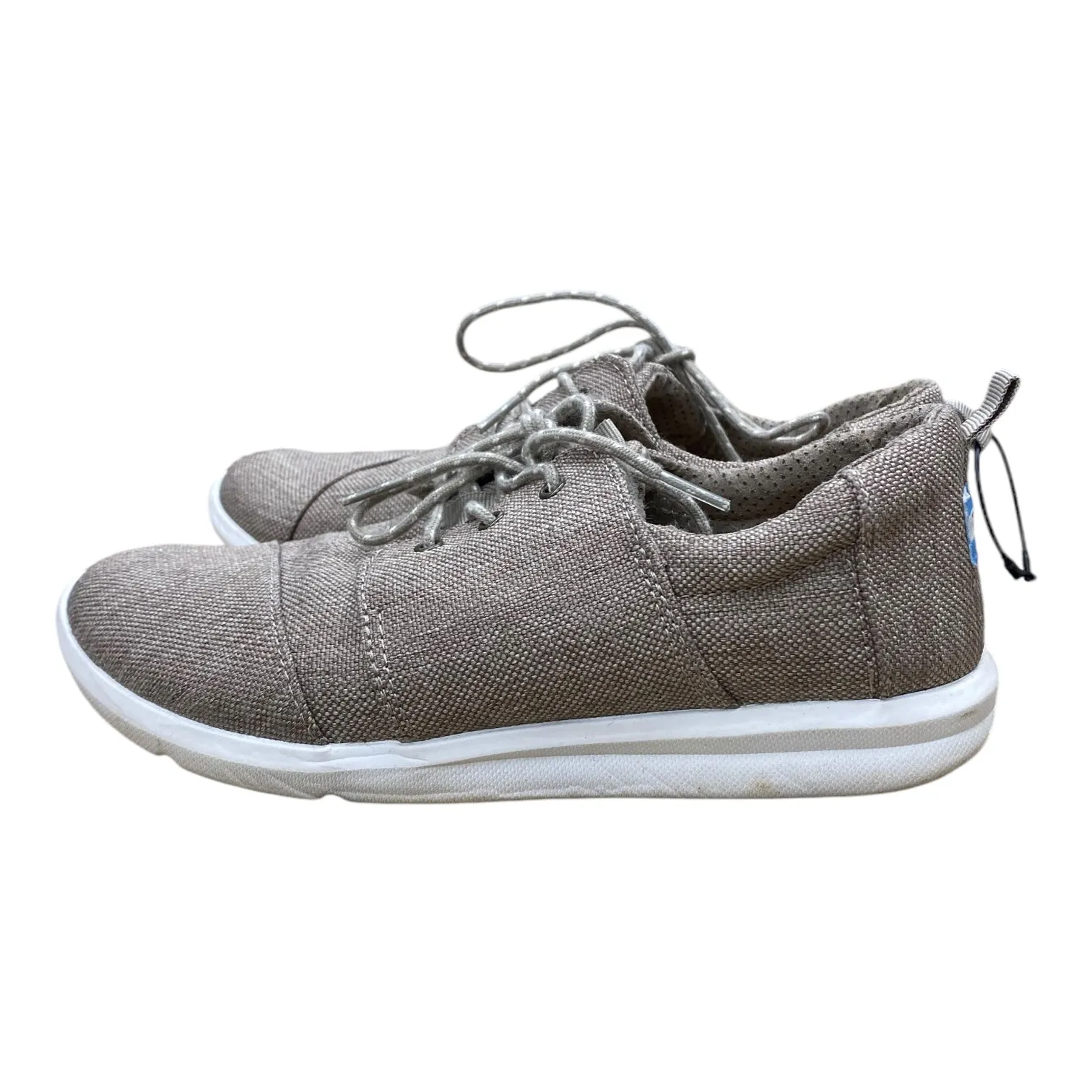 Shoes Sneakers By Toms In Brown & White, Size: 8.5 toms