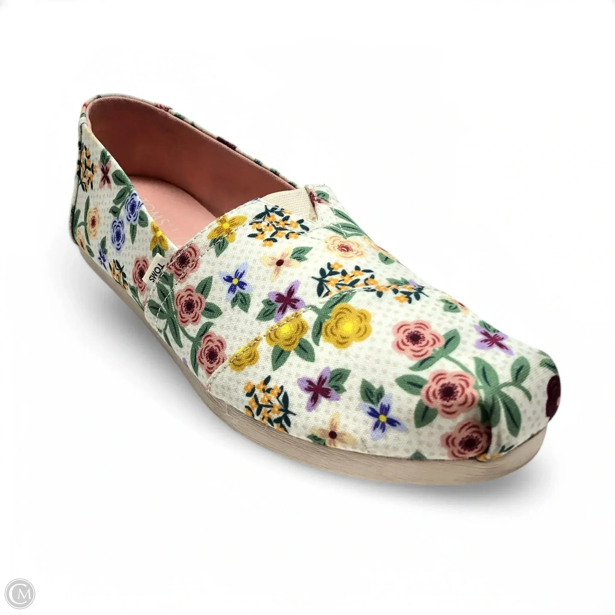 Shoes Sneakers By Toms In Floral Print, Size: 8 toms