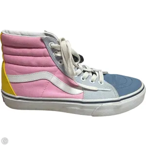 Shoes Sneakers By Vans In Blue & Pink, Size: 8.5