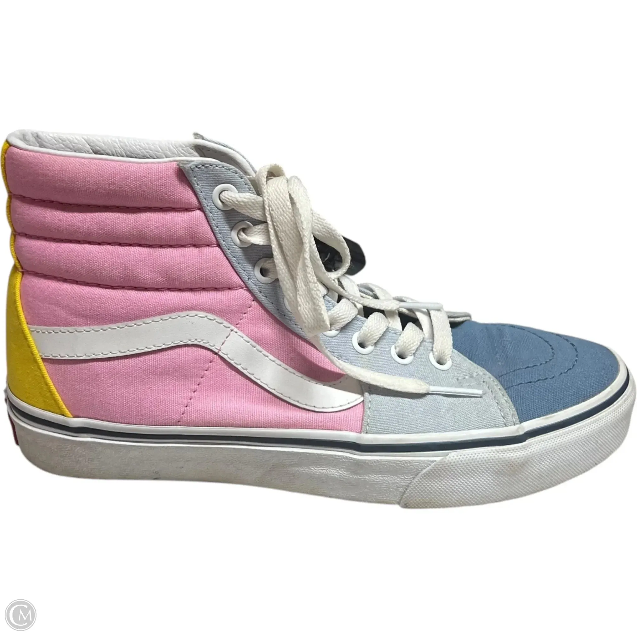 Shoes Sneakers By Vans In Blue & Pink, Size: 8.5
