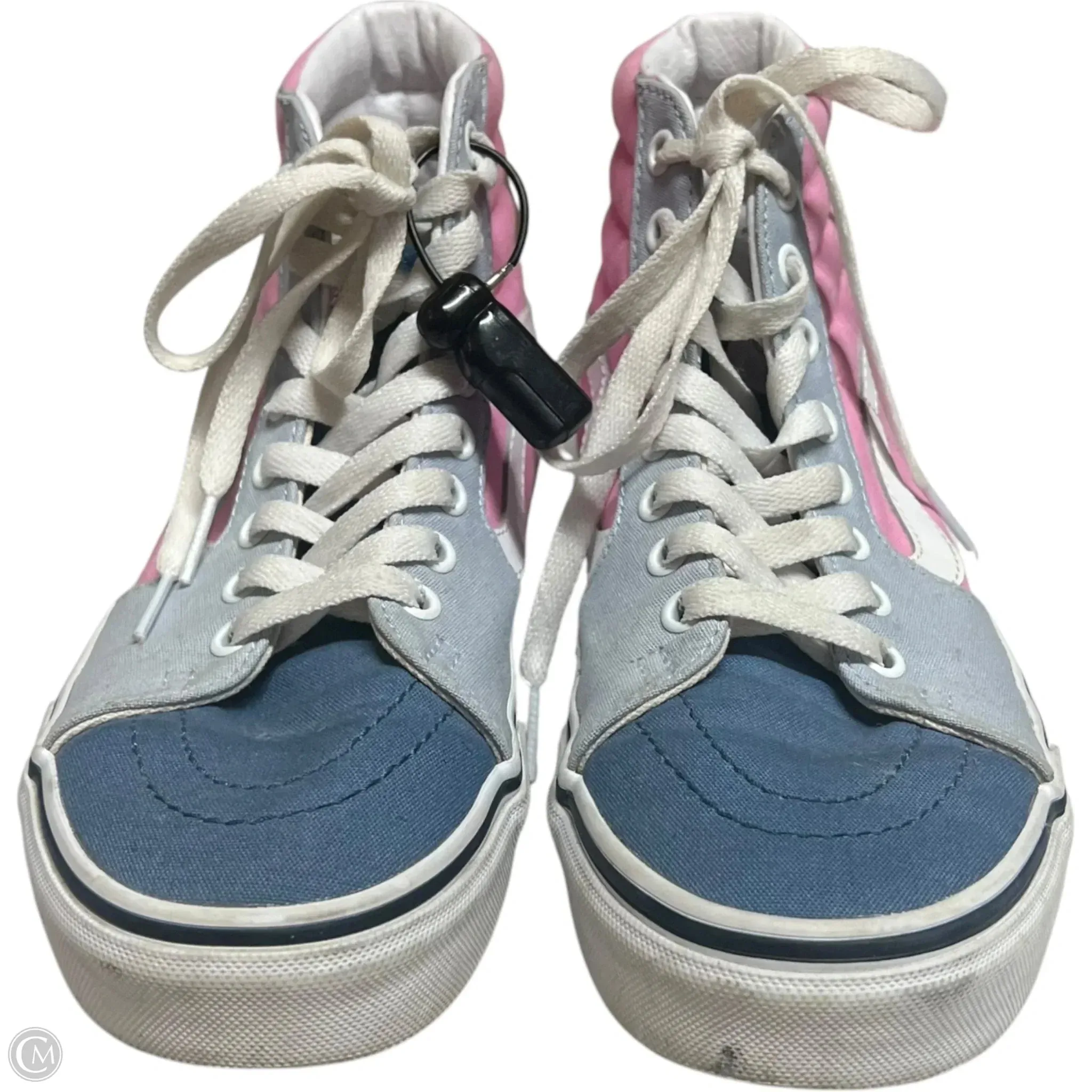 Shoes Sneakers By Vans In Blue & Pink, Size: 8.5