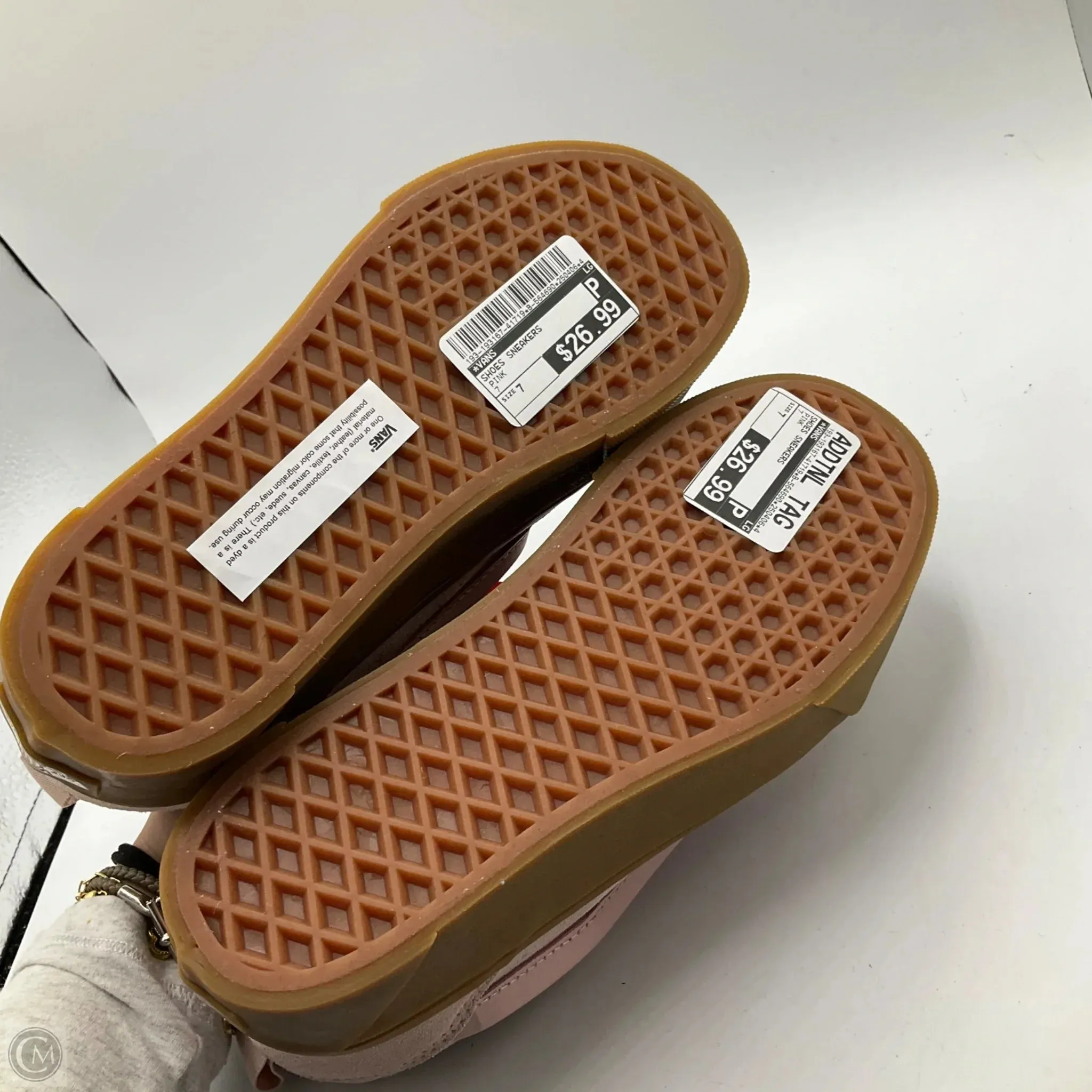 Shoes Sneakers By Vans In Pink, Size: 7