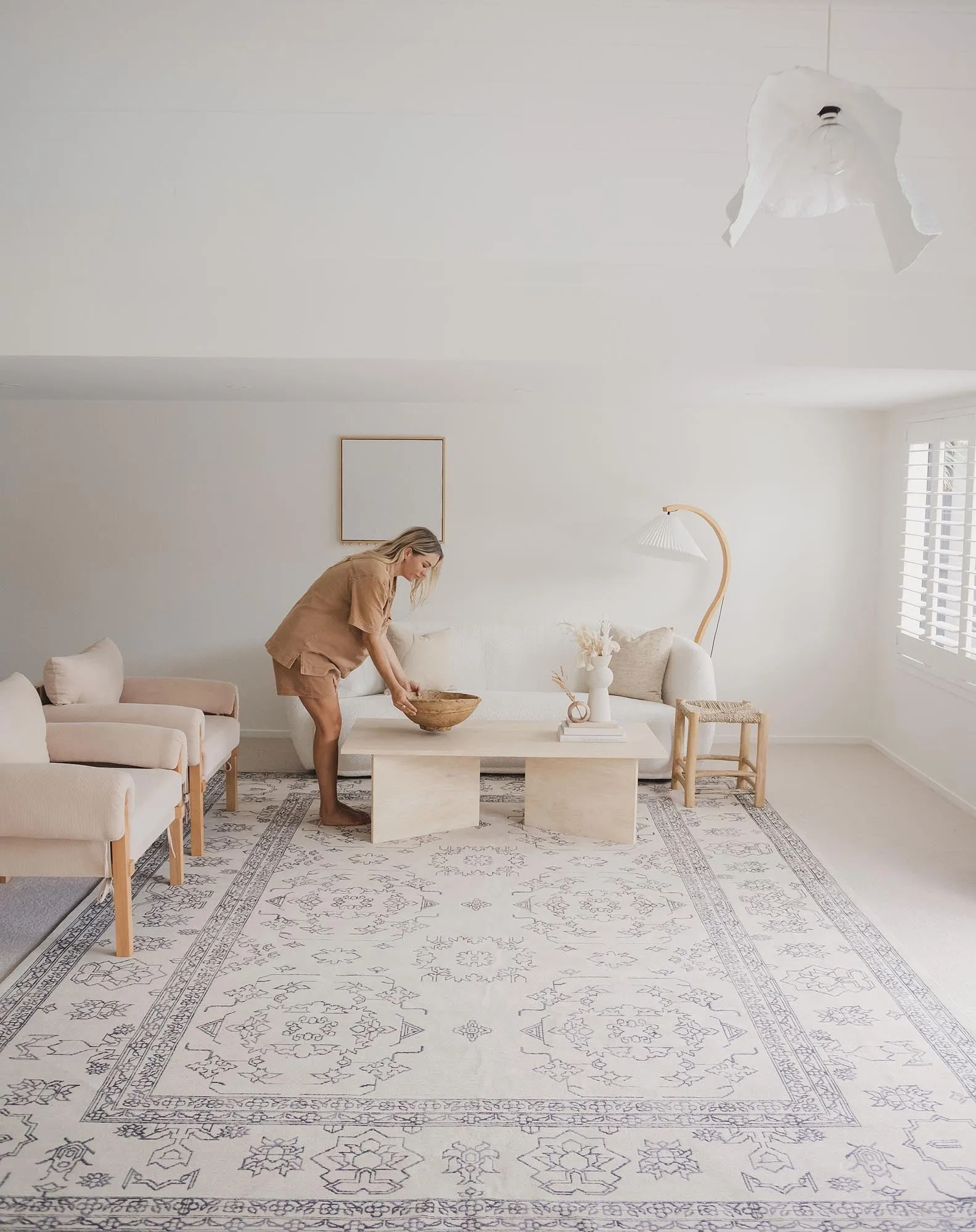 Sienna Beige and Black Scandi Pattern Rug *NO RETURNS UNLESS FAULTY