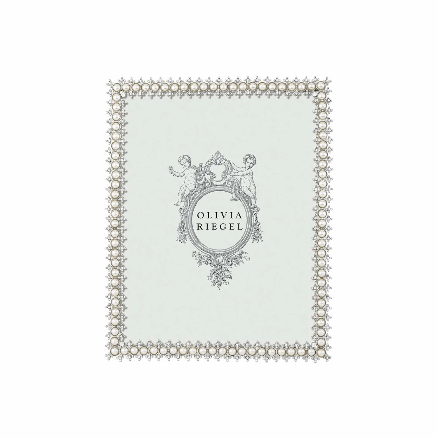 Silver Crystal & Pearl Frame - 4" X 6"picture frame ,decorative photo frame 