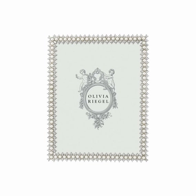Silver Crystal & Pearl Frame - 4" X 6"bedding sets ,throw blankets 