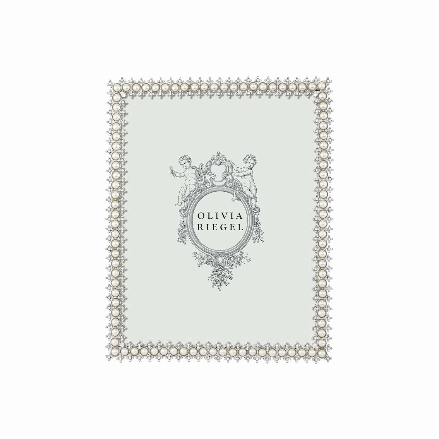 Silver Crystal & Pearl Frame - 4" X 6"bedding sets ,throw blankets 