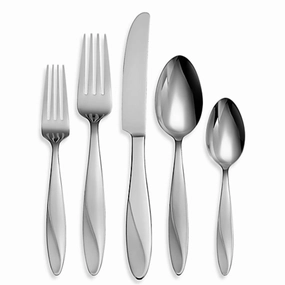 Simmer 65 Piece Flatware Seteco-friendly bamboo fiber tableware set 