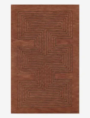 Simone Hand-Tufted Wool Rugmodern color block patchwork rug