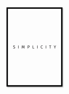 Simplicity, Posterpop culture themed posters
