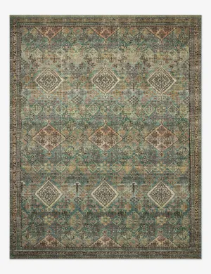 Sinclair III Rug by Magnolia Home by Joanna Gaines x Loloimodern color block patchwork rug