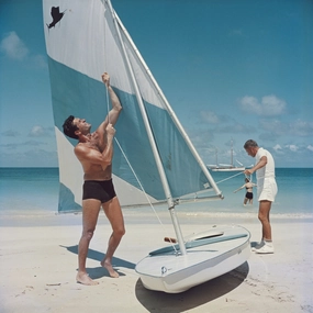 Slim Aarons Boating in Antigua Photographnordic style wall decor