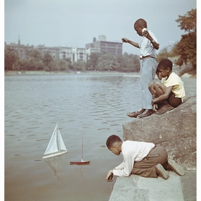 Slim Aarons "Model Boat Sailing" Photographnordic style wall decor