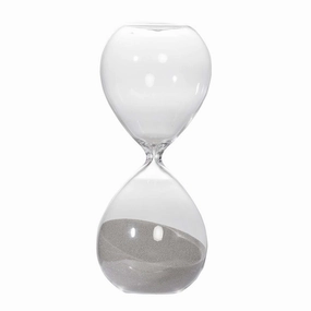 Smoke Sand Hour Glass - 8" Tallnordic style desktop ornaments