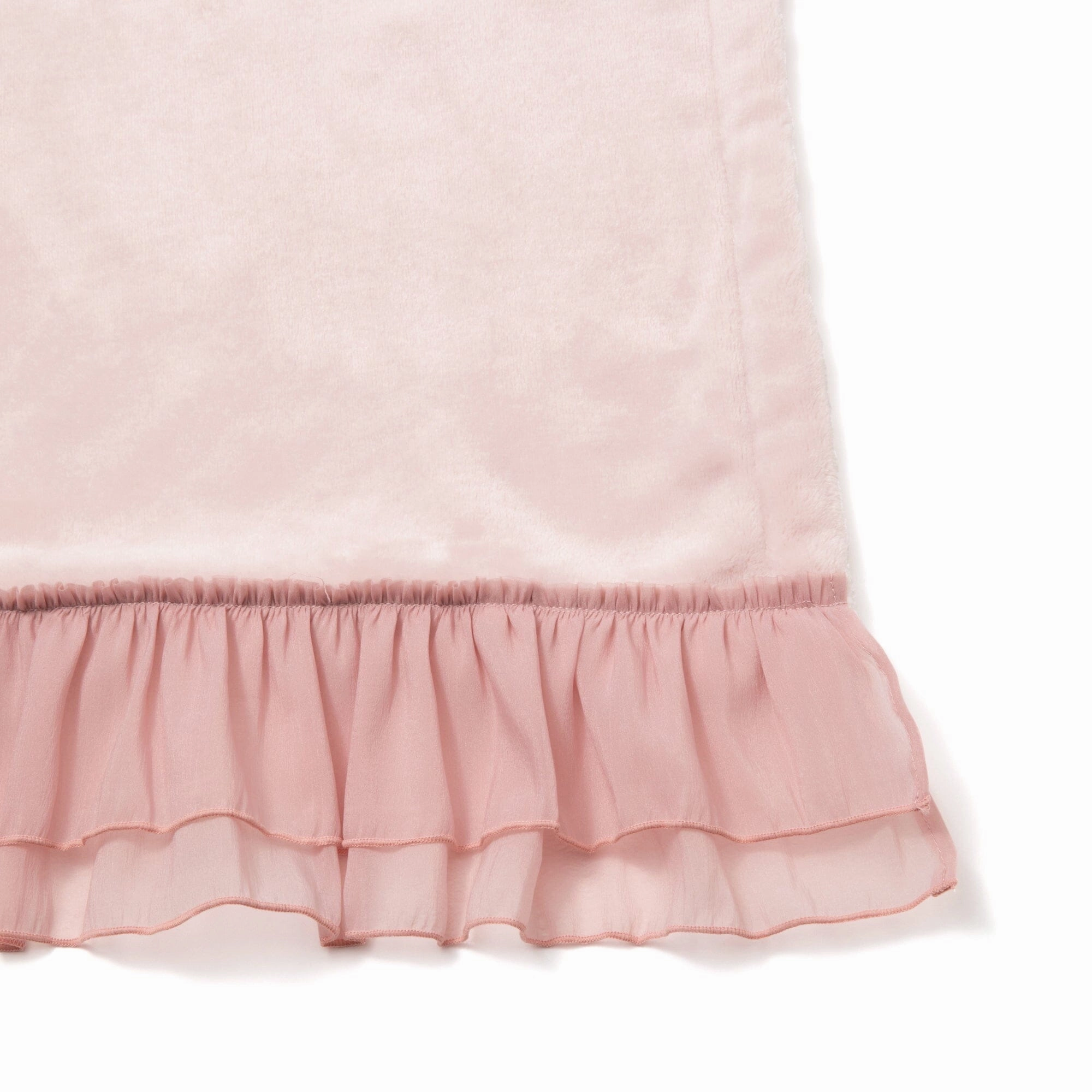 Smooth Frill Throw (Lap Blanket) 1500 X 800 Pink