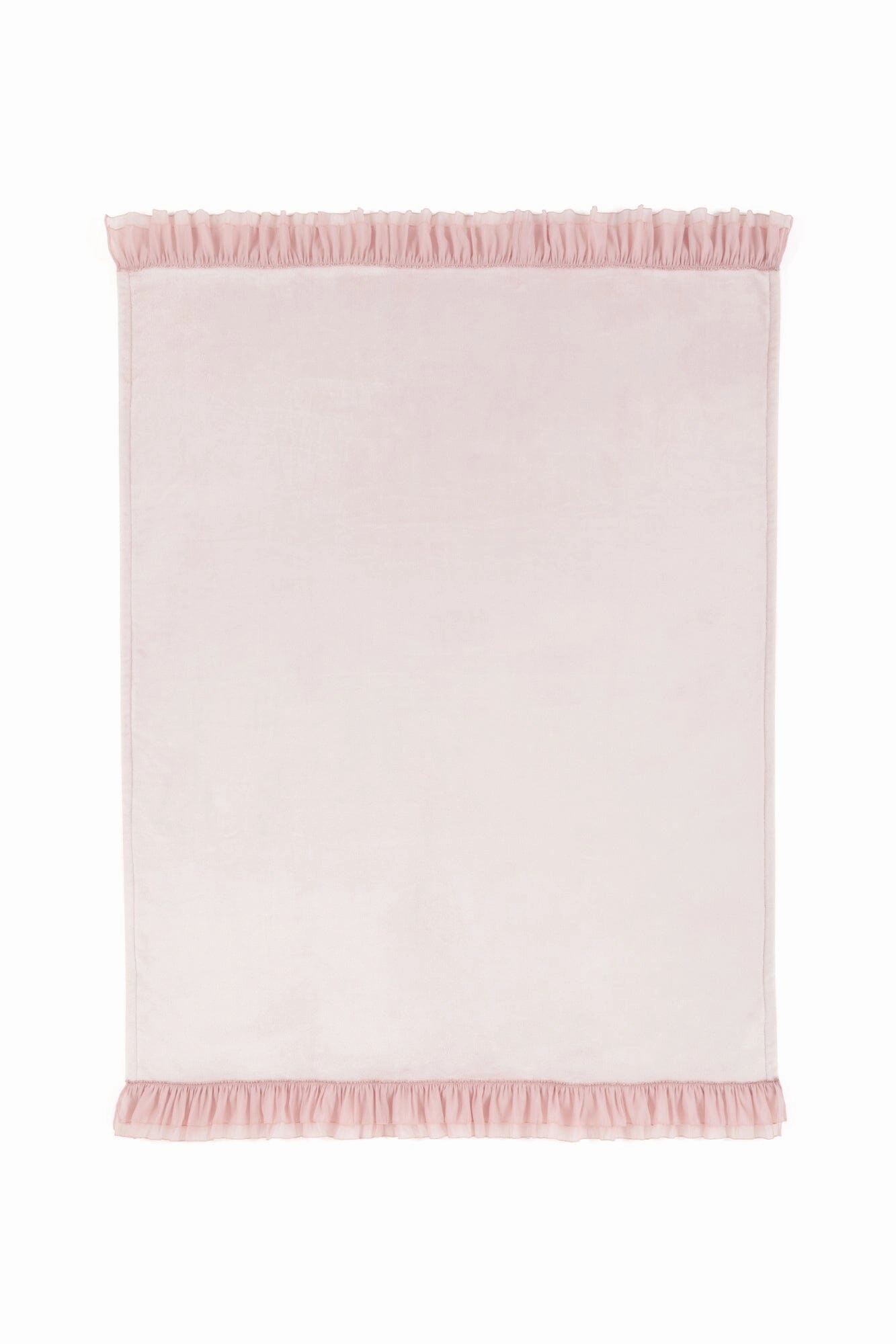 Smooth Frilled Throw (Lap Blanket) 1700 X 1300 Pink