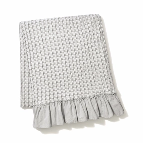 Smoothy Waffle Throw 130X170 Greybedding sets ,throw blankets 