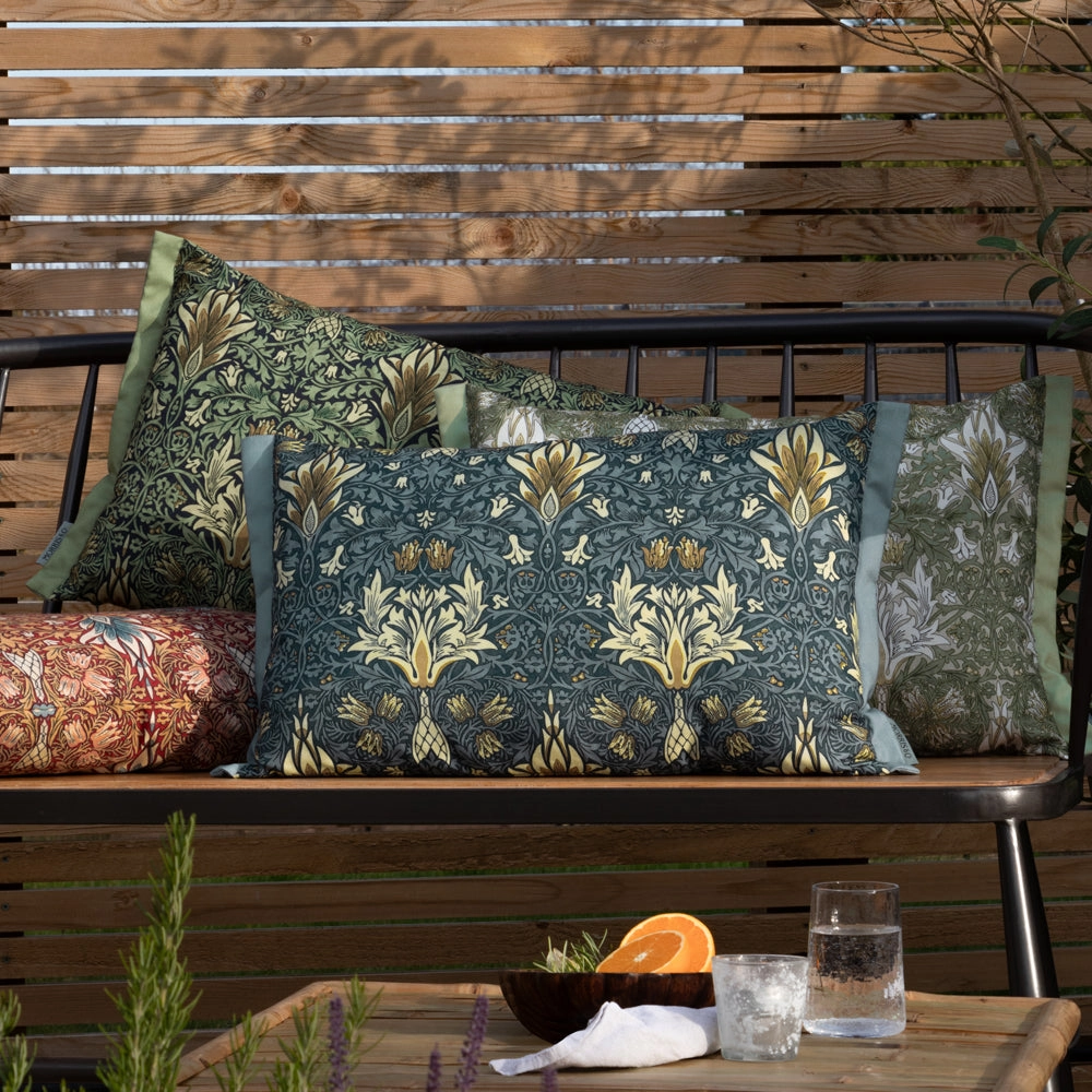 Snakeshead Printed Outdoor Cushion Berry/Natural