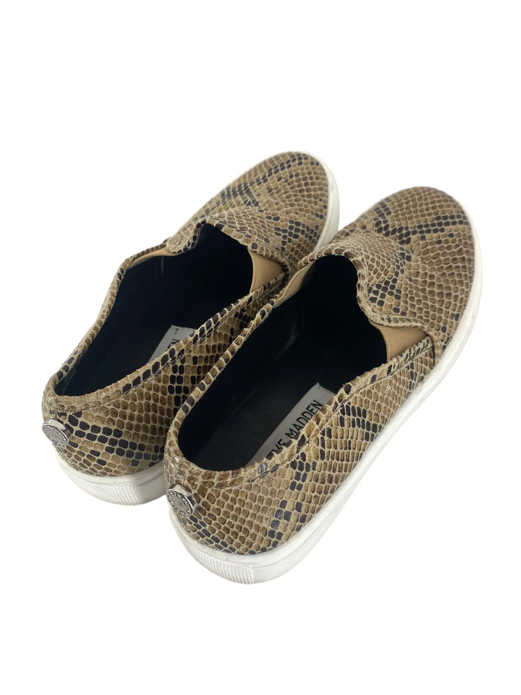 Snakeskin Print Shoes Flats Steve Madden, Size 7 steve madden