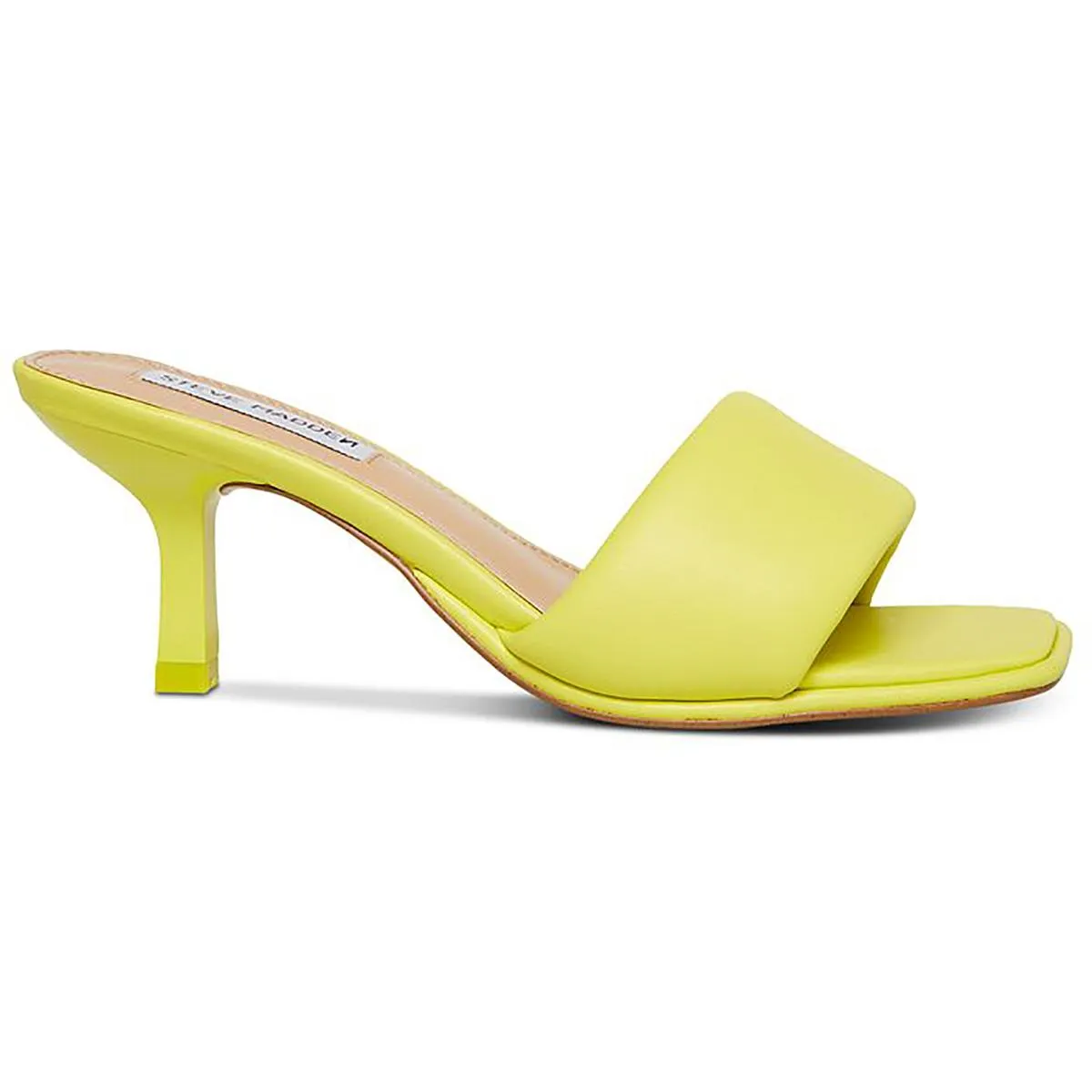 Snazzy Womens Faux Leather Mule Kitten Heels