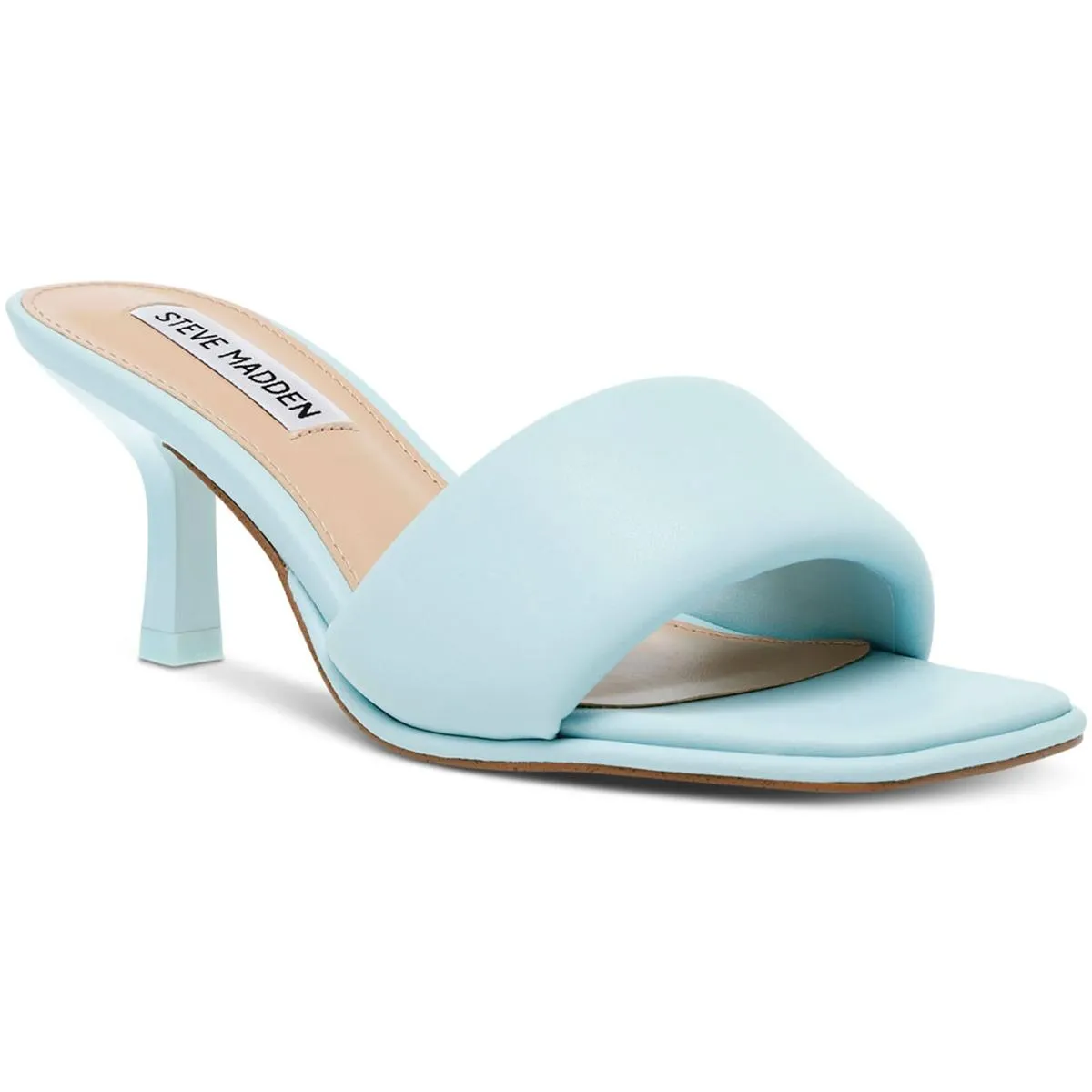 Snazzy Womens Faux Leather Mule Kitten Heels