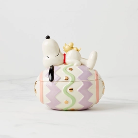 Snoopy Easter Covered Candy Dishmodern kitchen decor ,kitchen dinner set ,dinnerware 
