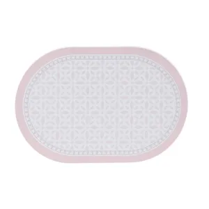 Soft Bath Mat With Diatomaceous Earth Oval Flower Tile Pinkpadded toilet seat cover ,memory foam toilet seat cushion 