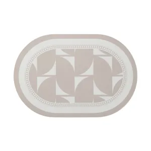 Soft Bath Mat With Diatomaceous Earth Oval Geometric Beigepadded toilet seat cover ,memory foam toilet seat cushion 