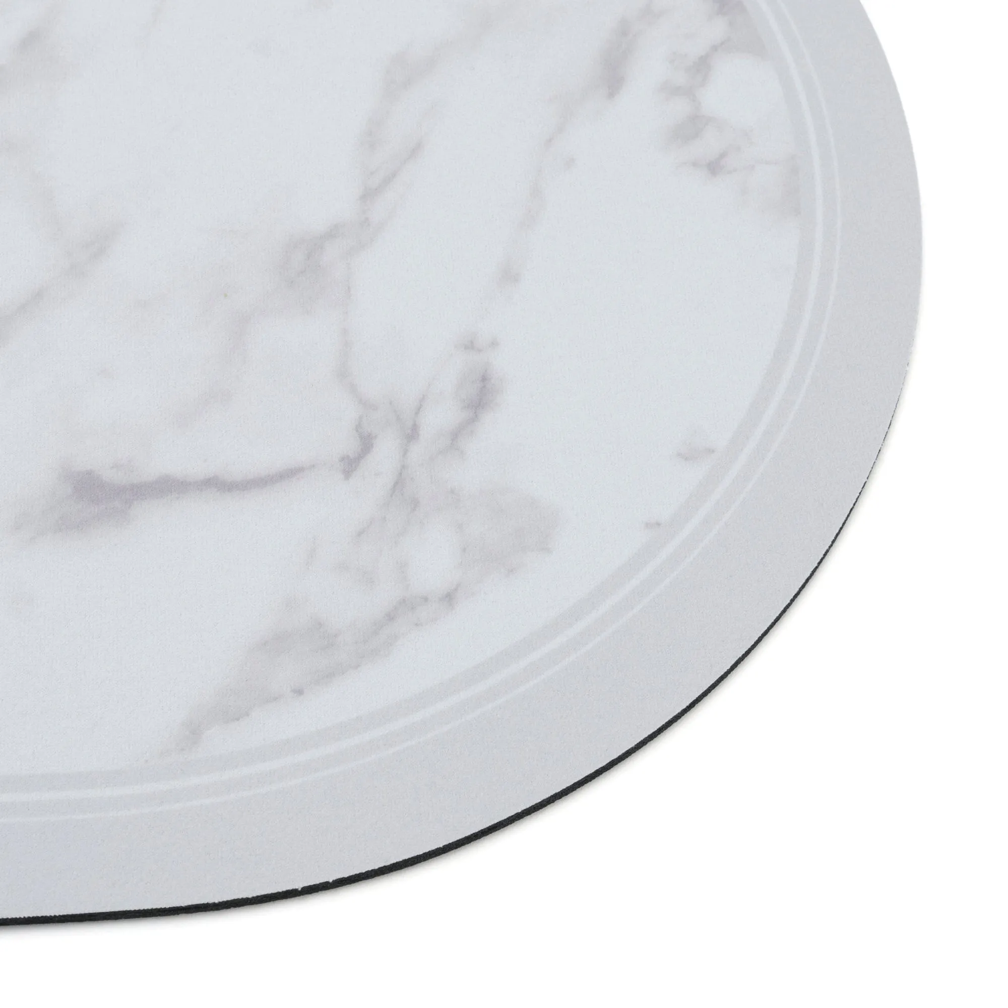 Soft Bath Mat with Diatomaceous Earth Oval Marble Grey
