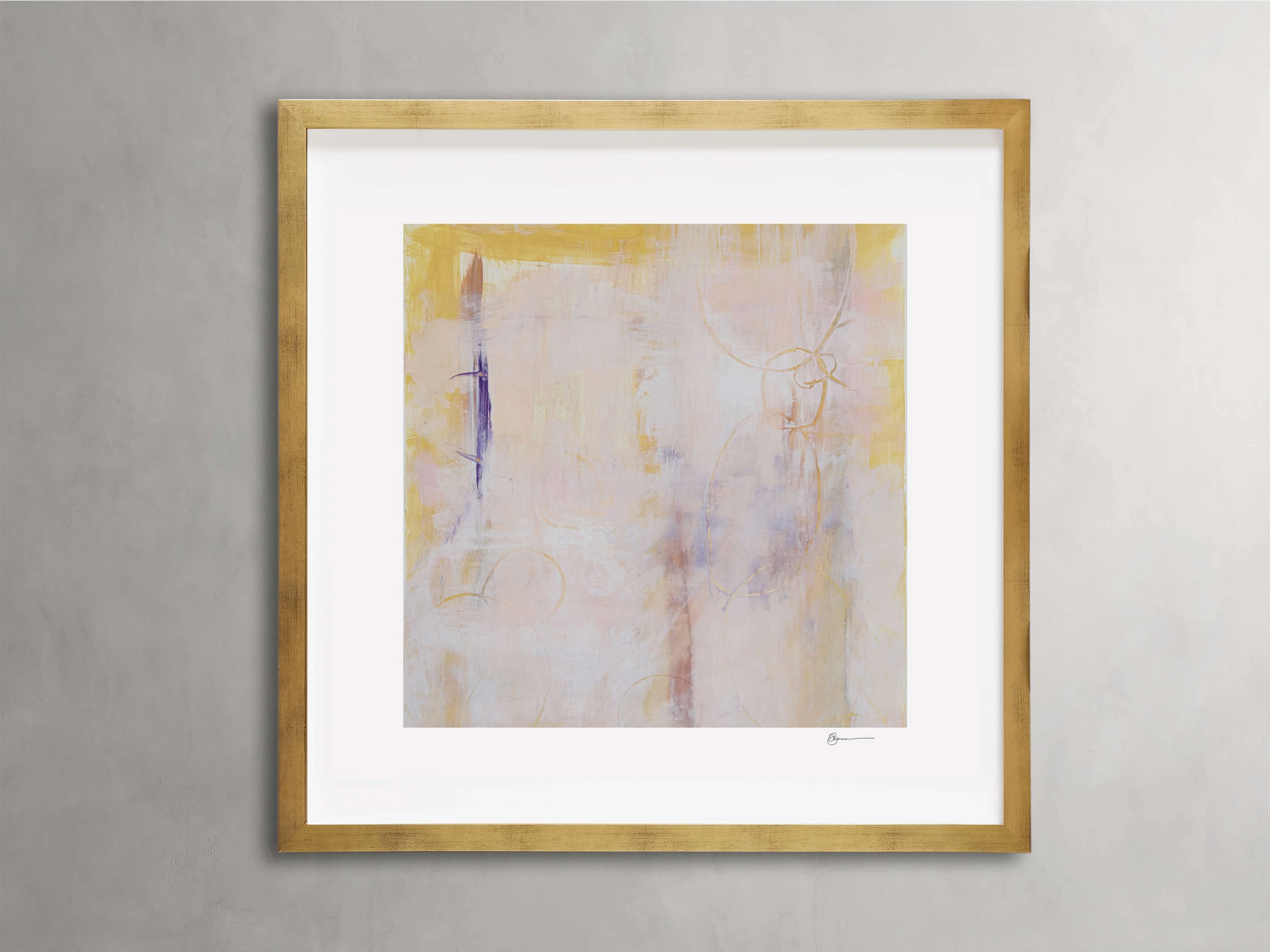 Soft Colors Square Framed Printnordic style wall decor