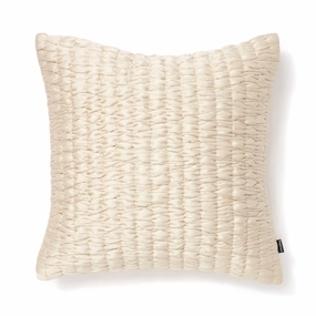 Solid Gather Cushion Cover 450 X 450 Ivorybedding sets ,throw blankets 