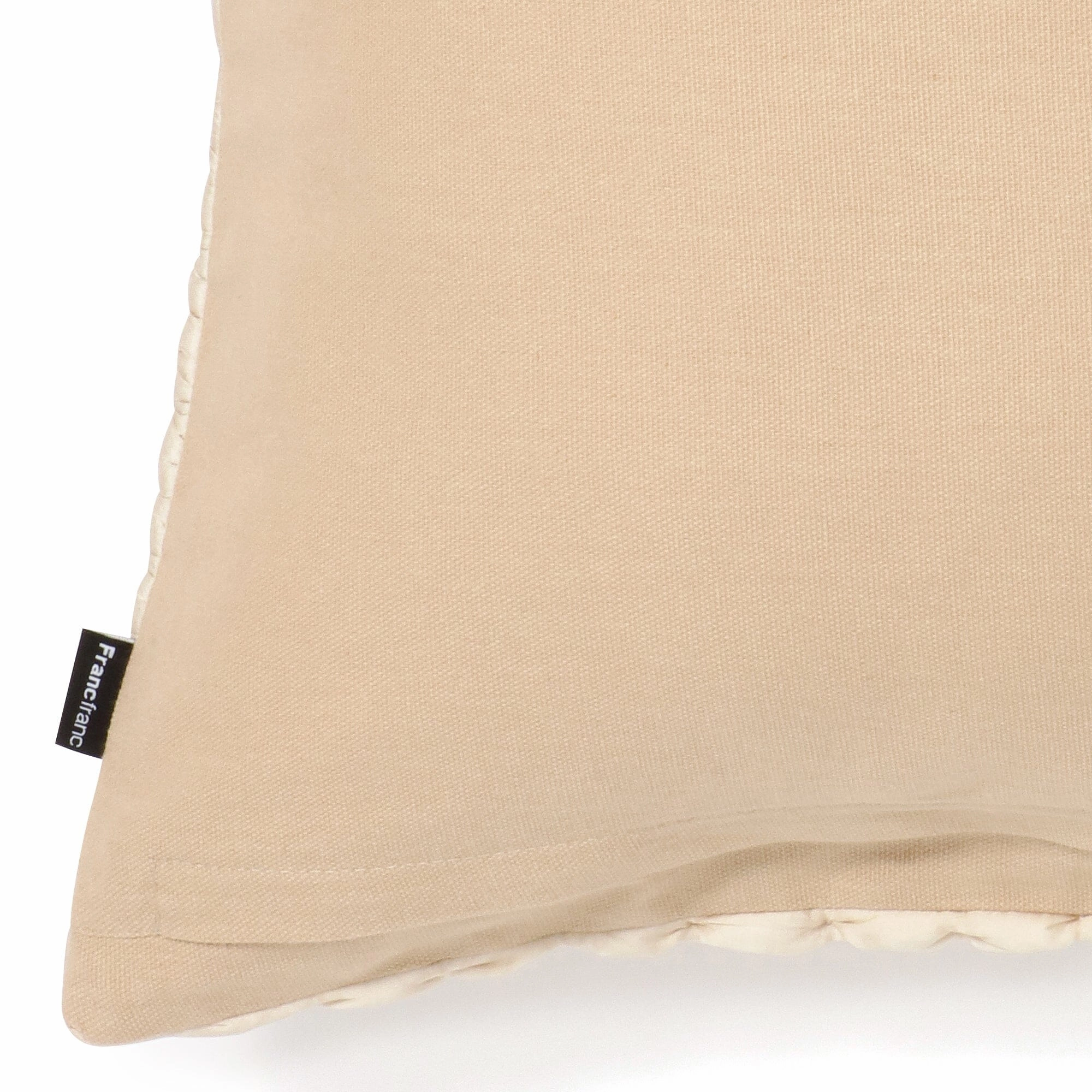 Solid Gather Cushion Cover 450 X 450 Ivory
