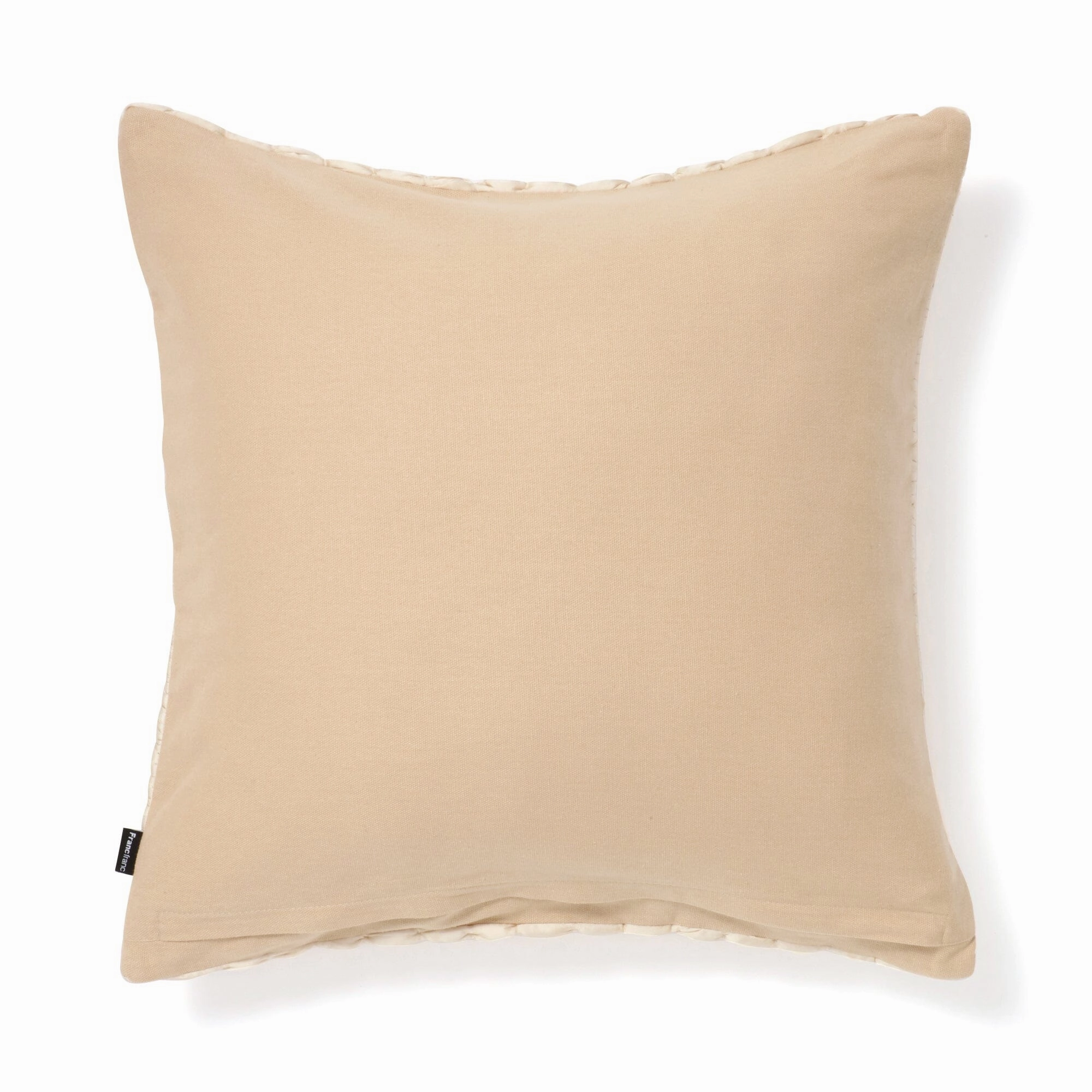 Solid Gather Cushion Cover 450 X 450 Ivory
