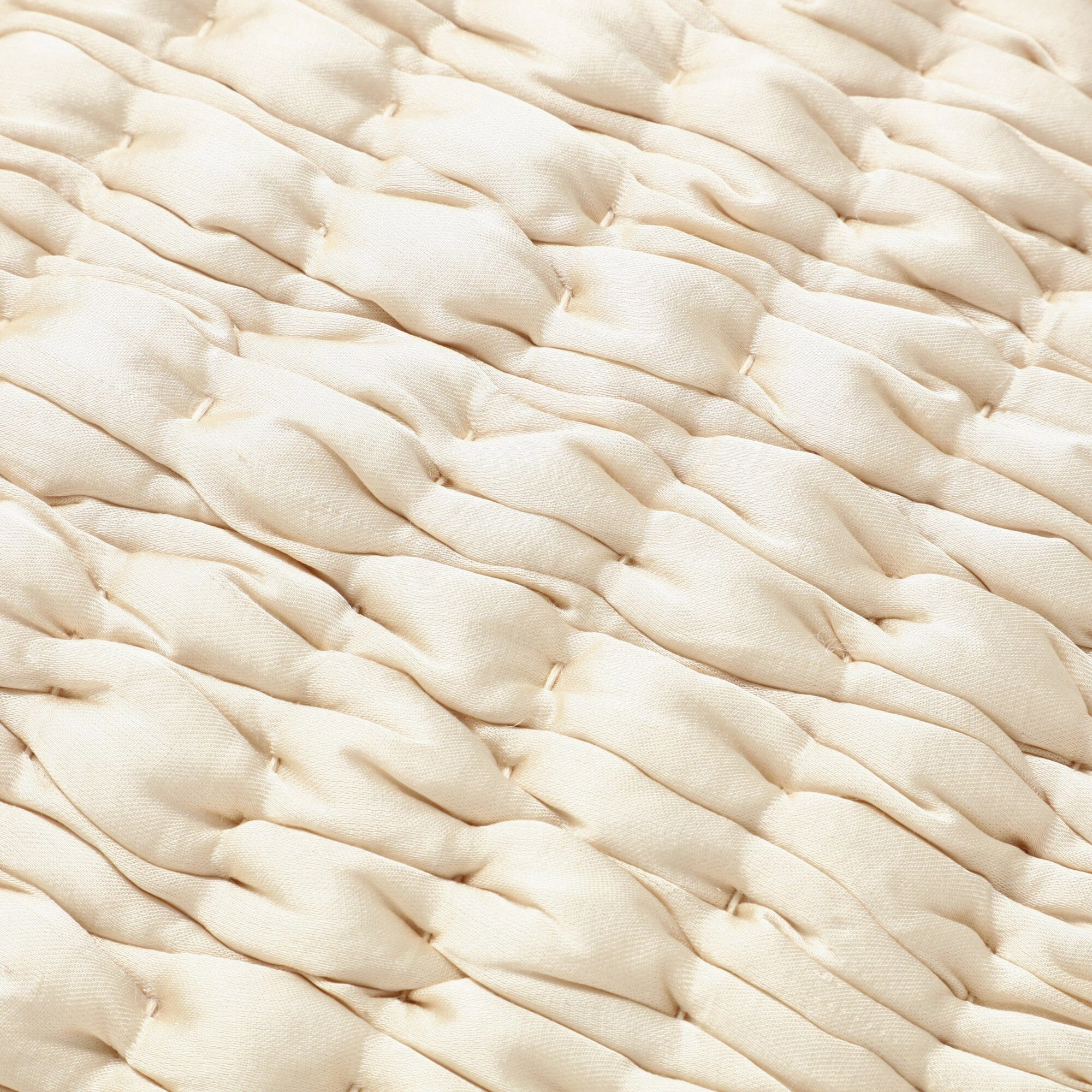 Solid Gather Cushion Cover 450 X 450 Ivory
