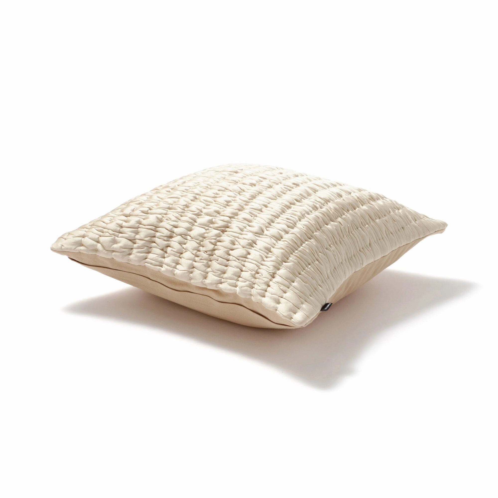 Solid Gather Cushion Cover 450 X 450 Ivory