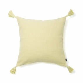 Solid Slub Cushion Cover 450 x 450  Light Greenbedding sets ,throw blankets 