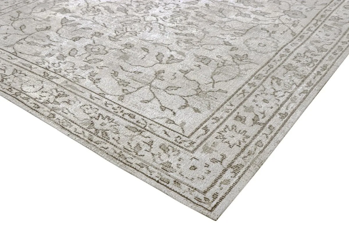 Sonia Beige and Grey Floral Pattern Rug *NO RETURNS UNLESS FAULTY