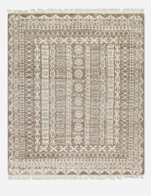 Soret Hand-Knotted Wool Morrocan Style Rugmodern color block patchwork rug