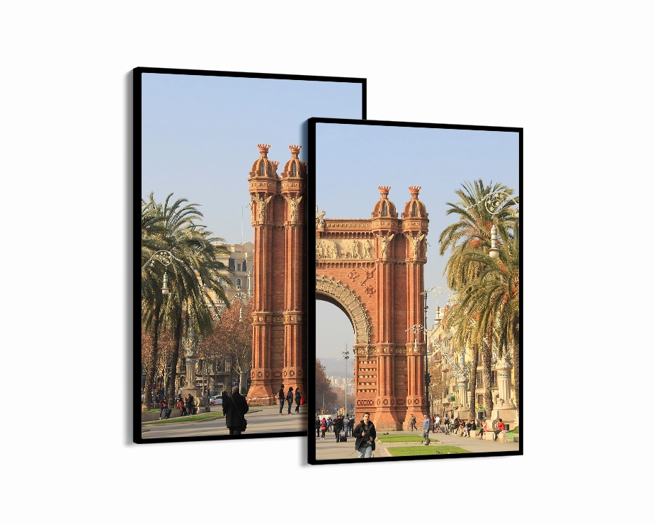 Spain Barcelona Set Includes Two Prints